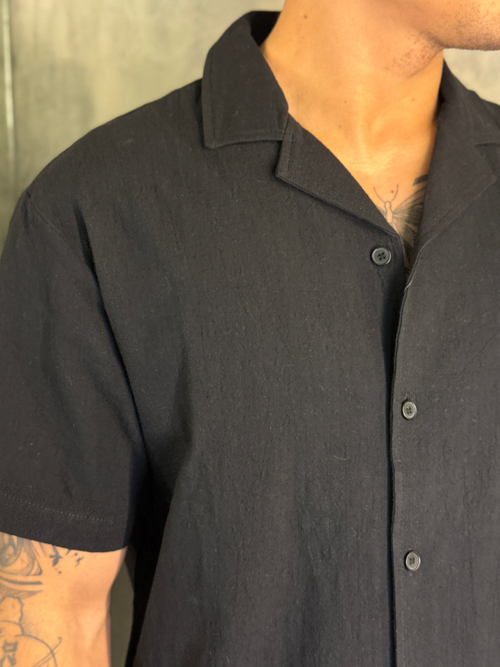 CAMISA M/C GOLA CUBANA