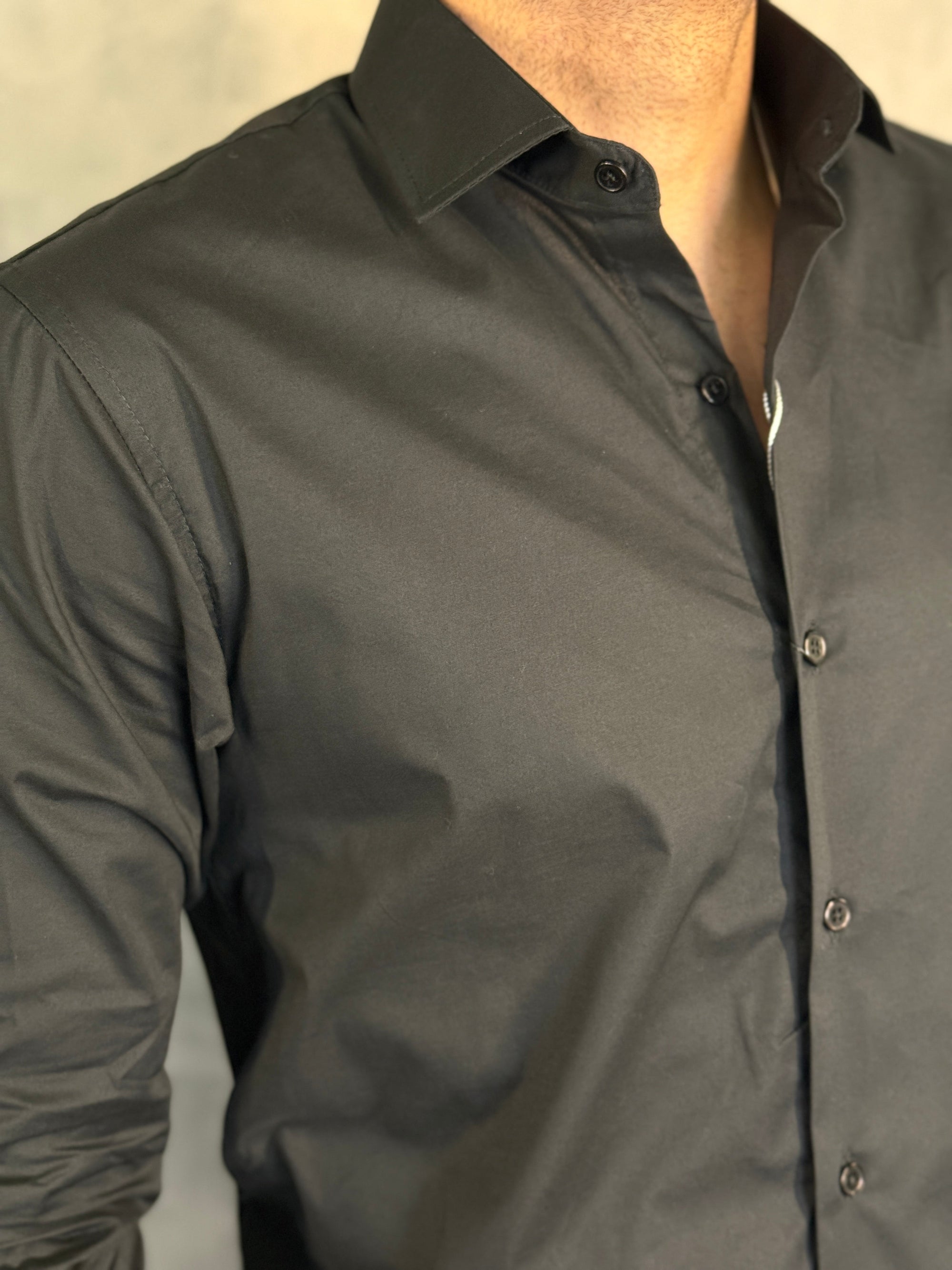 CAMISA M/L SLIM TRICOLINE C/ ELASTANO