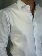 CAMISA M/L SLIM TRICOLINE C/ ELASTANO BRANCO