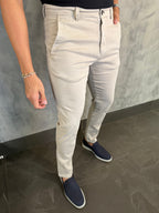 CALÇA ALF SARJA COMFORT SKINNY CREME