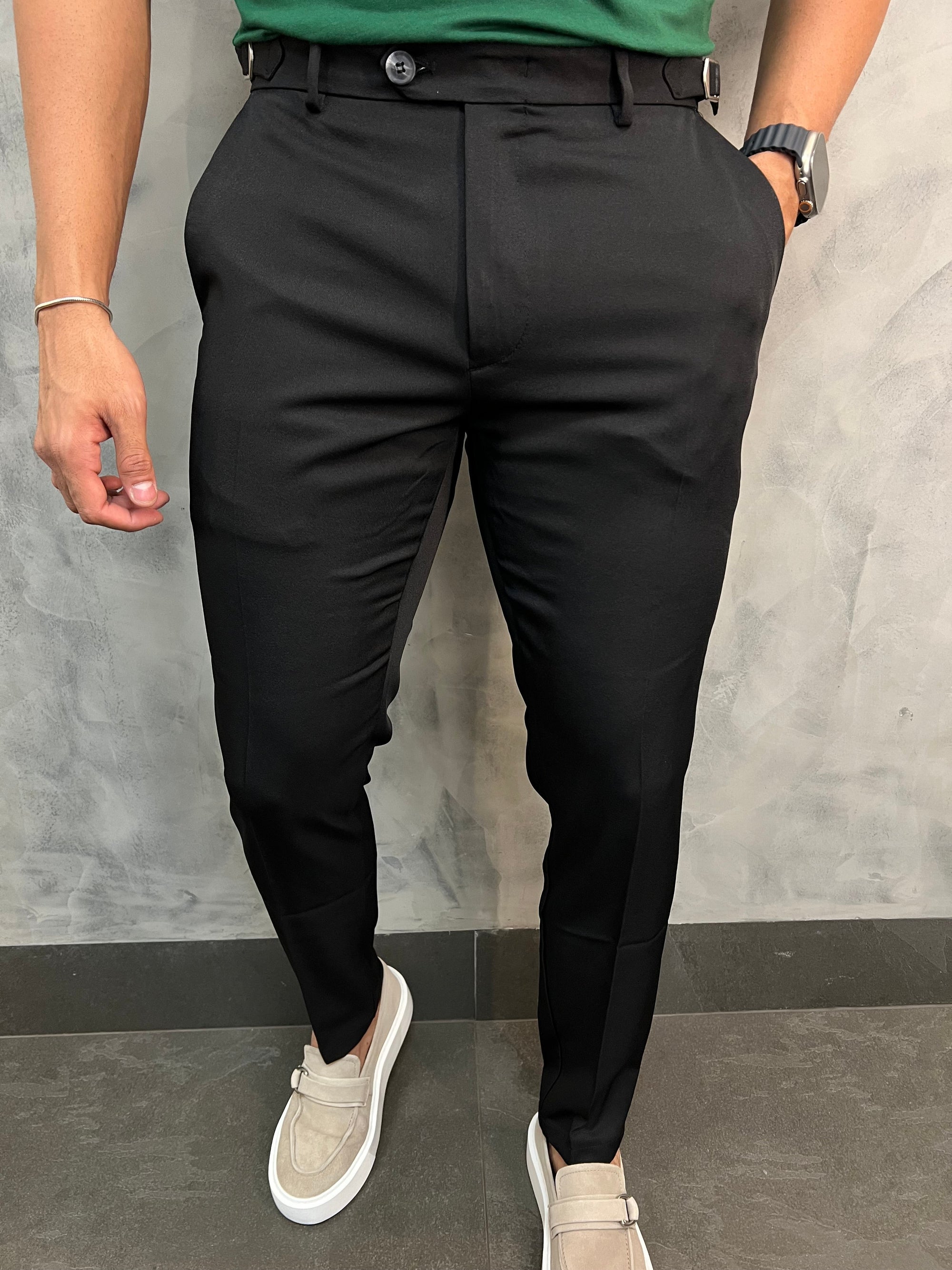 CALÇA ALFAIATARIA VERONA AJUSTE LATERAL PRETO