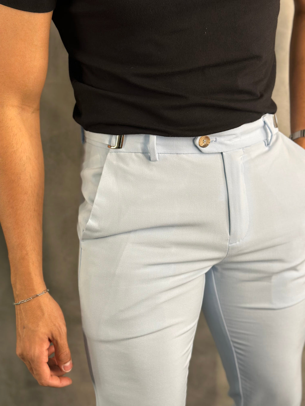 CALÇA ALF ATENAS AJUSTE FIVELA AZUL BB