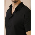 Camisa Social Masculino Manga Curta De Botão Lisa shirt