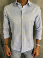 CAMISA M/L GADU LISTRAS AZUL BB