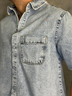 CAMISA M/C JEANS FOCATTO JEANS CLARO