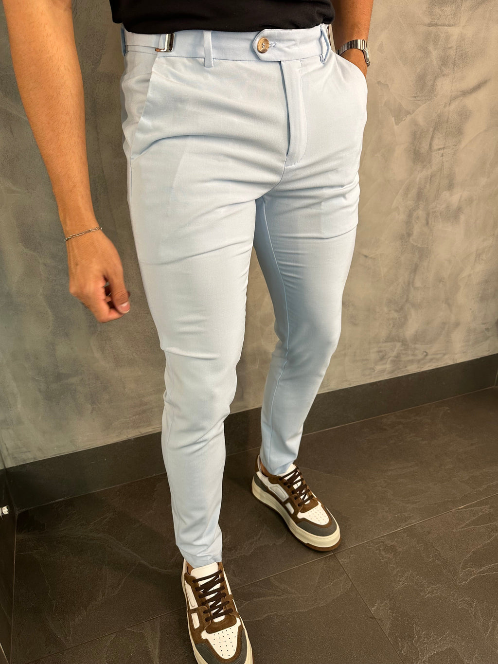 CALÇA ALF ATENAS AJUSTE FIVELA AZUL BB