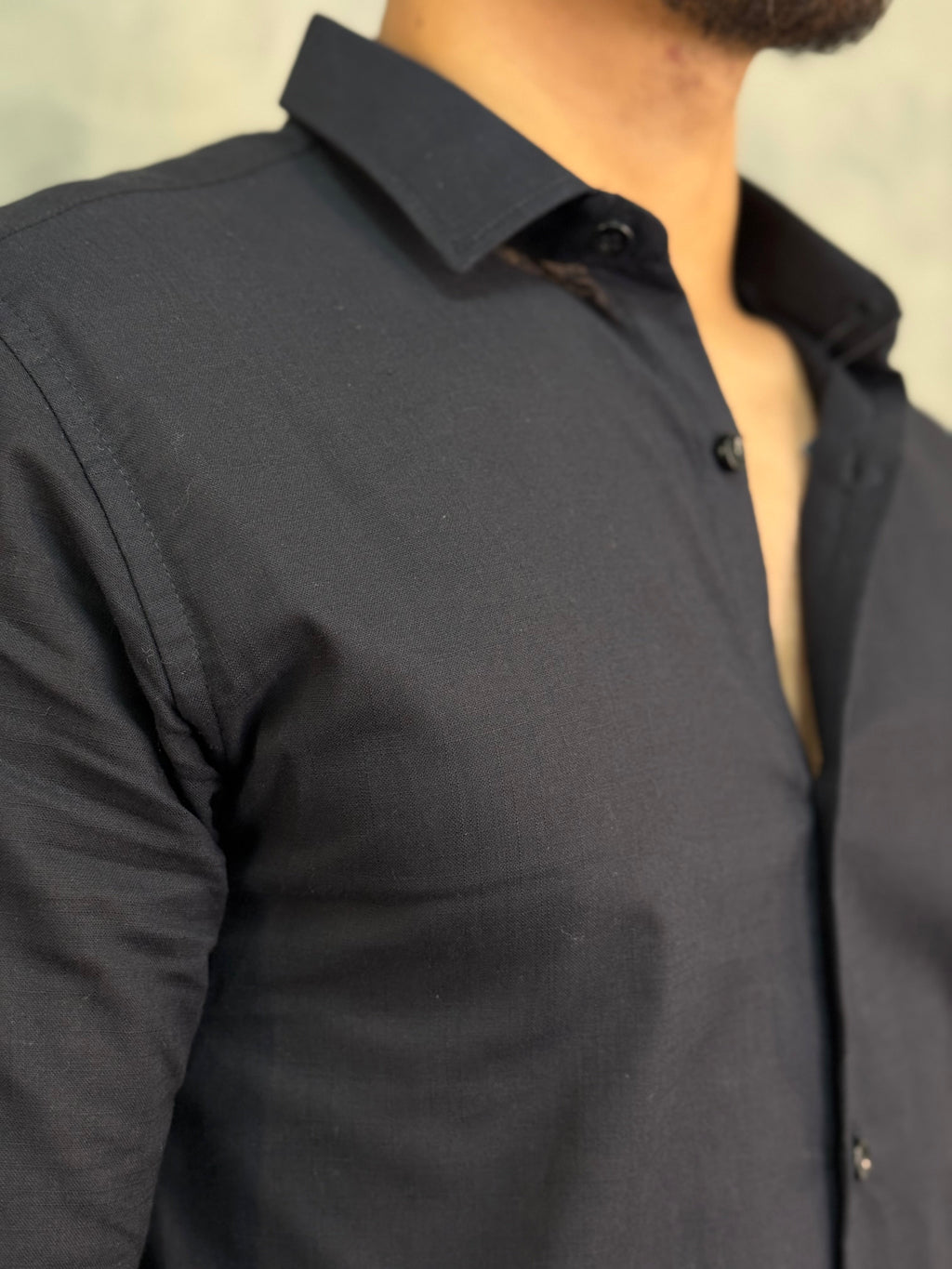 CAMISA M/L FLAME PRETO