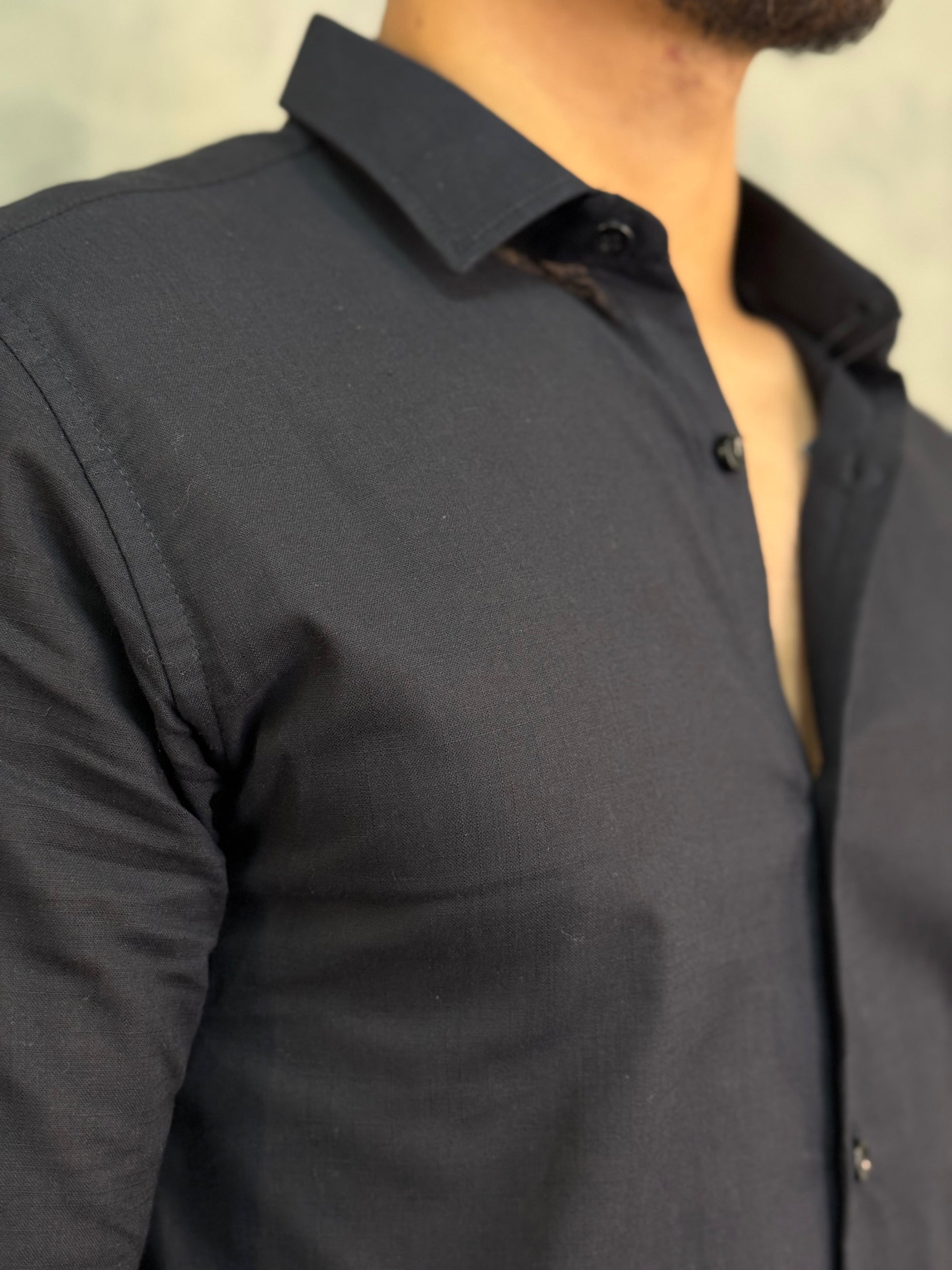 CAMISA M/L FLAME PRETO
