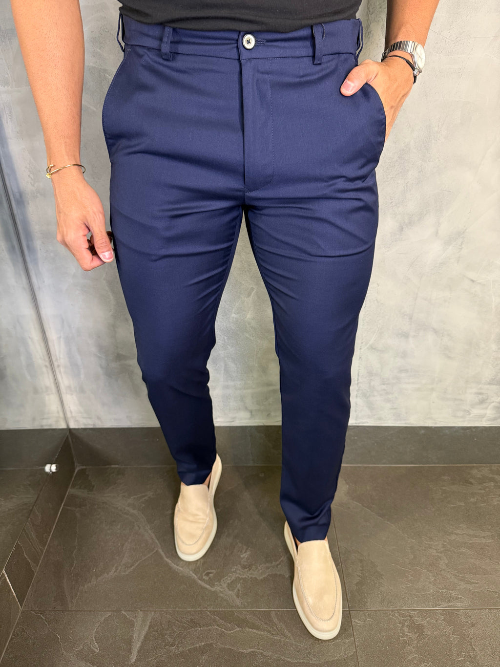 CALÇA ALF. SLIM C/ ELÁSTICO CÓS