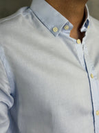 CAMISA M/L BUTTON DOWN INDICCATTO AZUL BB