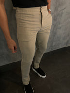 Calça Alf. Bolso Ziper Bege