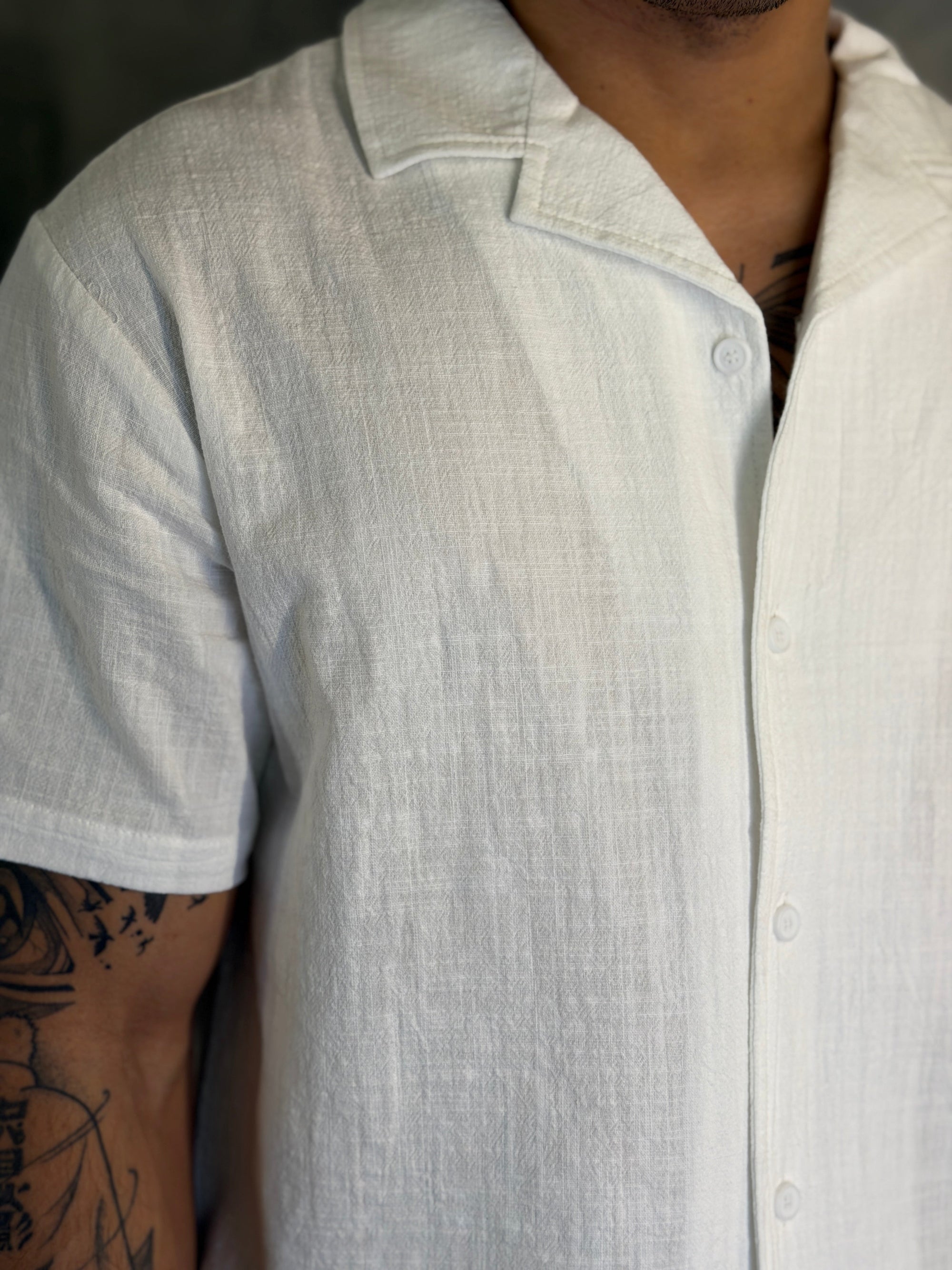 CAMISA M/C GOLA CUBANA