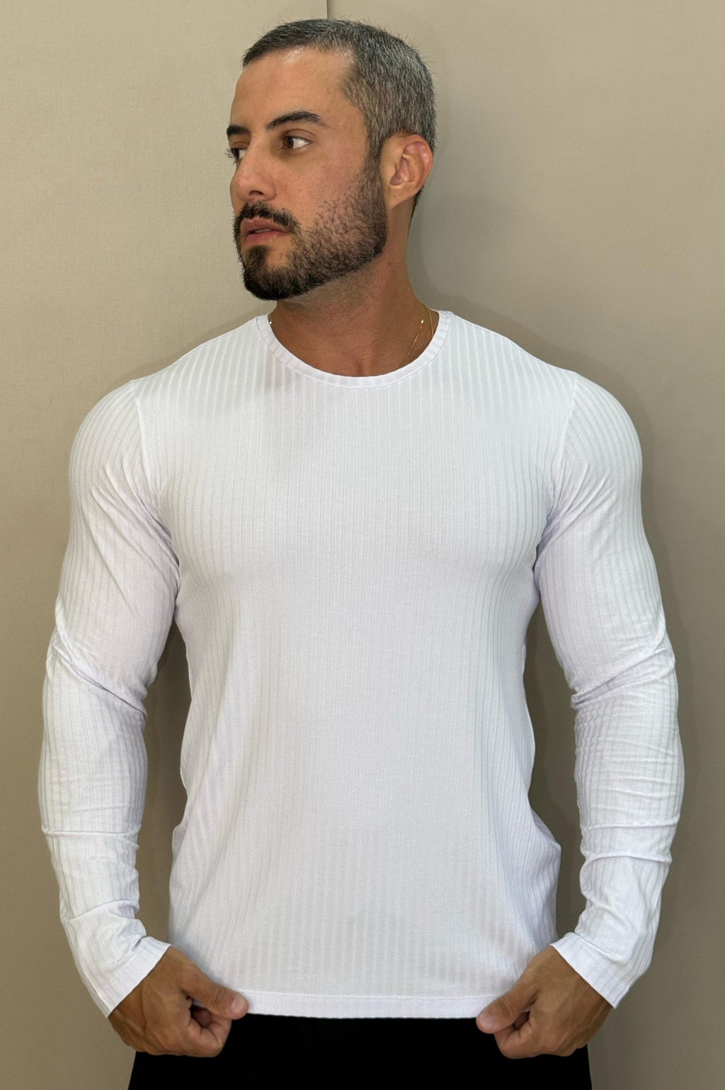 Camiseta Euro Canelada Slim Fit