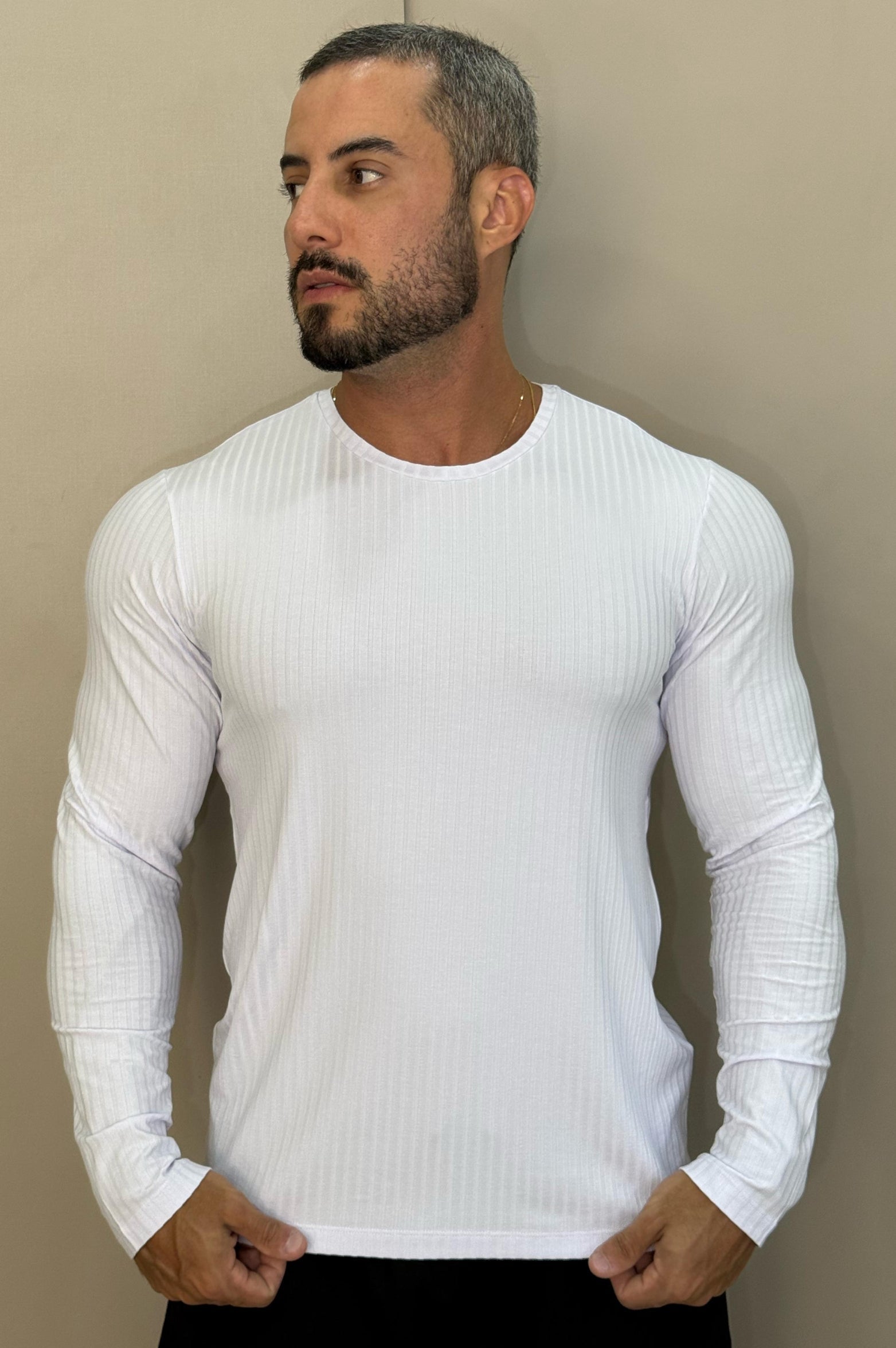 Camiseta Euro Canelada Slim Fit