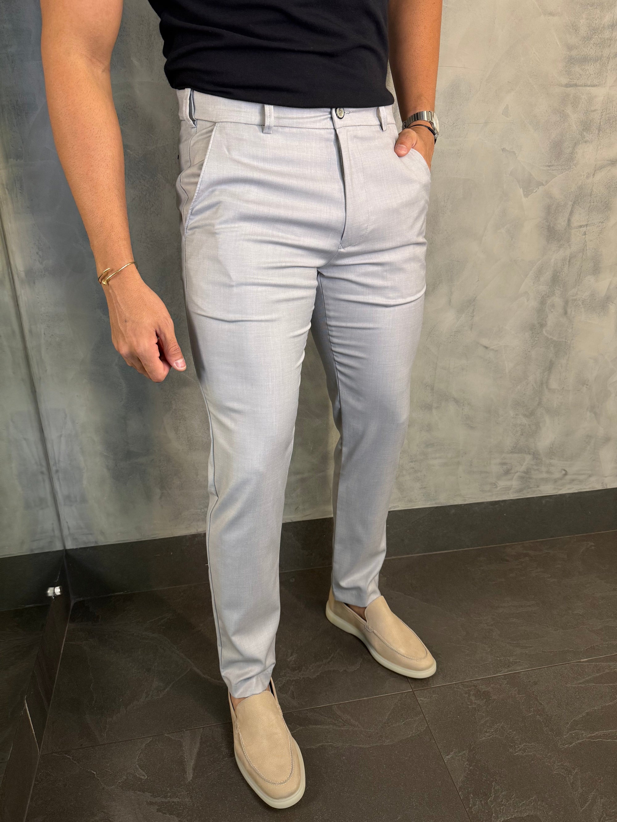 CALÇA ALF. SLIM C/ ELÁSTICO CÓS