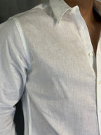 CAMISA M/L LINHO FIO TINTO