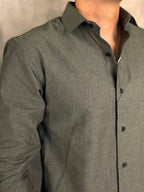 CAMISA M/L SLIM MAQUINETADA