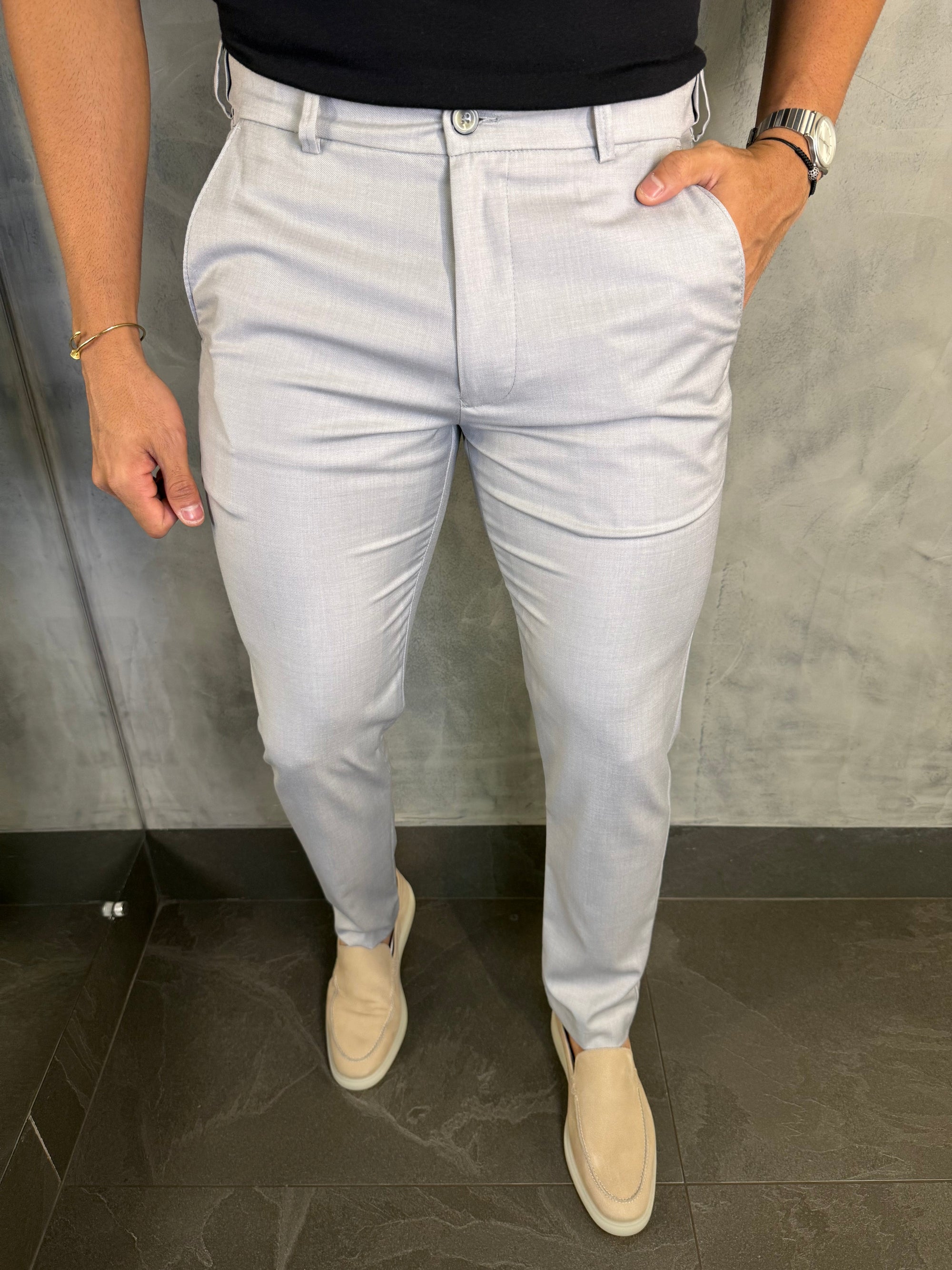 CALÇA ALF. SLIM C/ ELÁSTICO CÓS