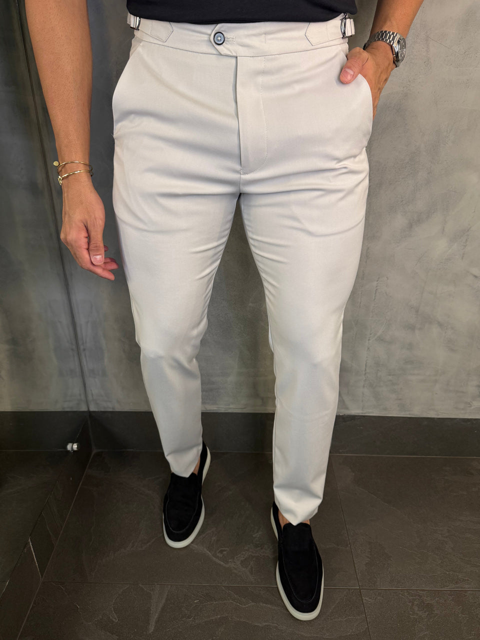 Calça Alf. Skinny Ajuste Fivela