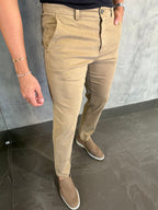 CALÇA ALF SARJA COMFORT SKINNY OCRE