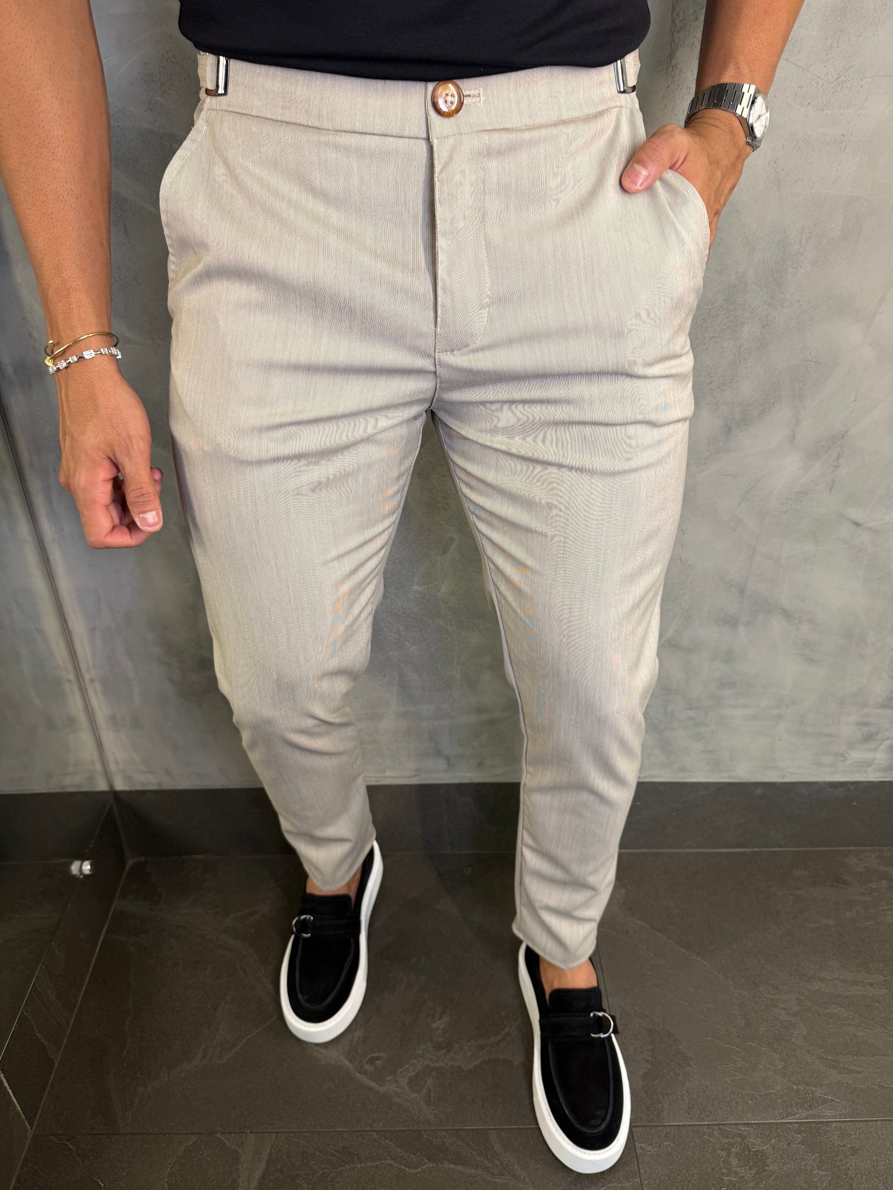CALÇA ALF. DUBAI PONTO H AREIA