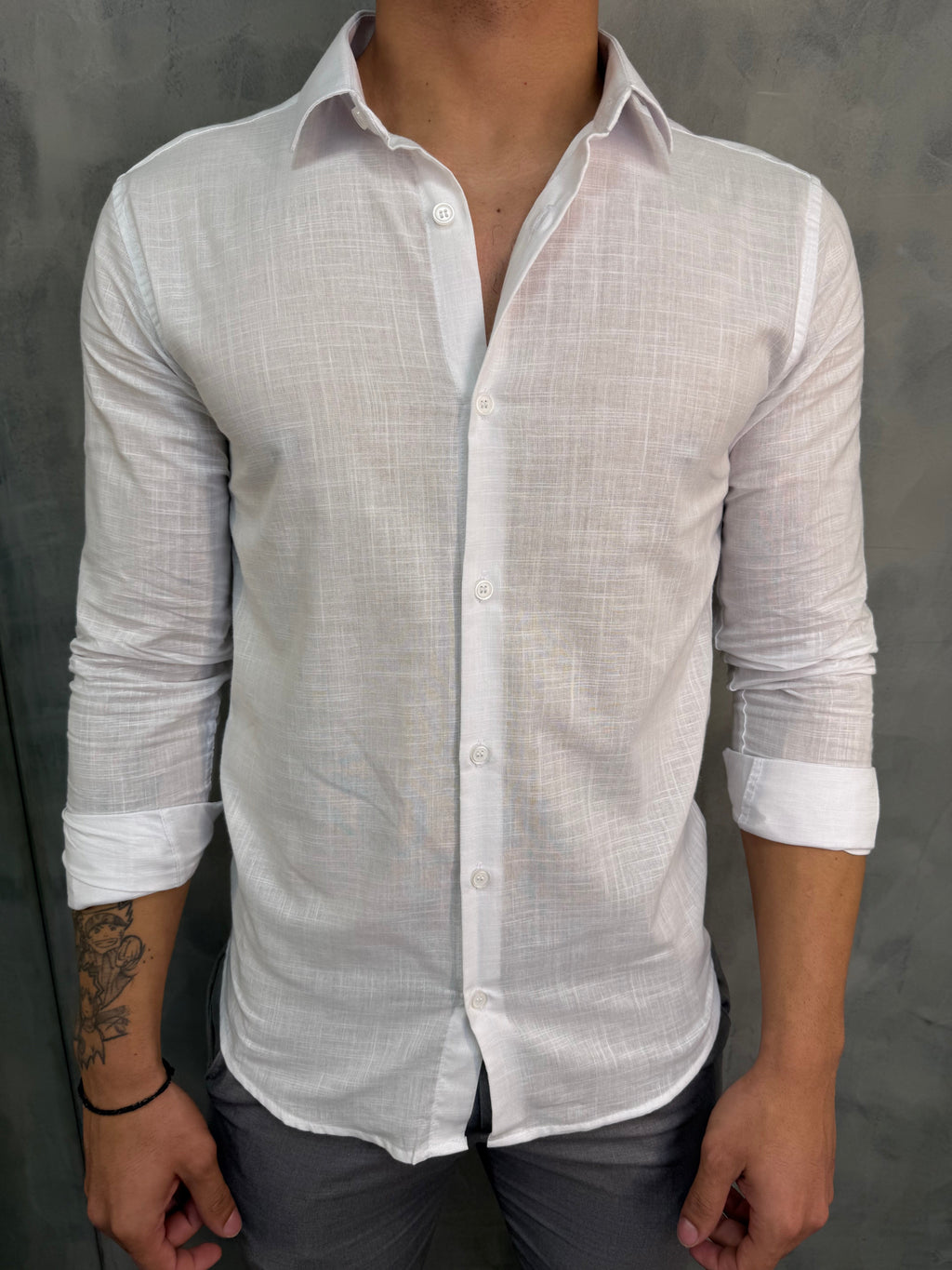 CAMISA M/L FLAME BRANCO