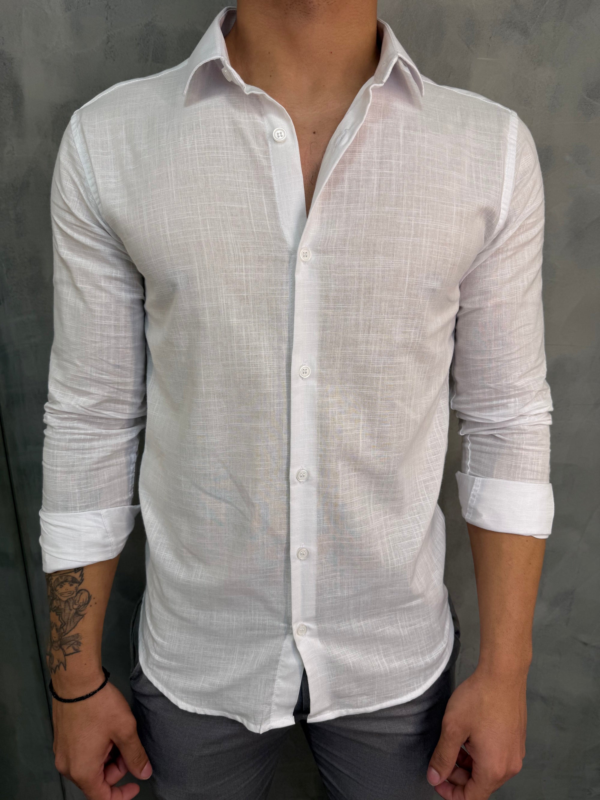 CAMISA M/L FLAME BRANCO