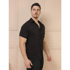 Camisa Social Masculino Manga Curta De Botão Lisa shirt