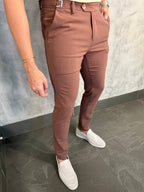CALÇA ALF ATENAS AJUSTE FIVELA CAFÉ