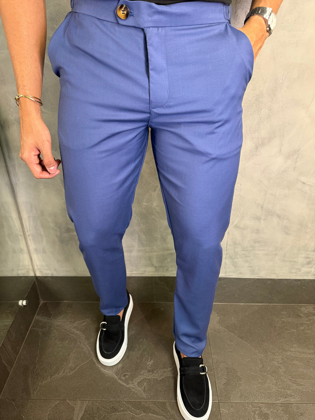 Calça Alf. Florença Azul Indigo