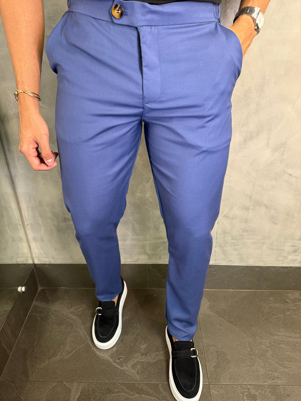 Calça Alf. Florença Azul Indigo