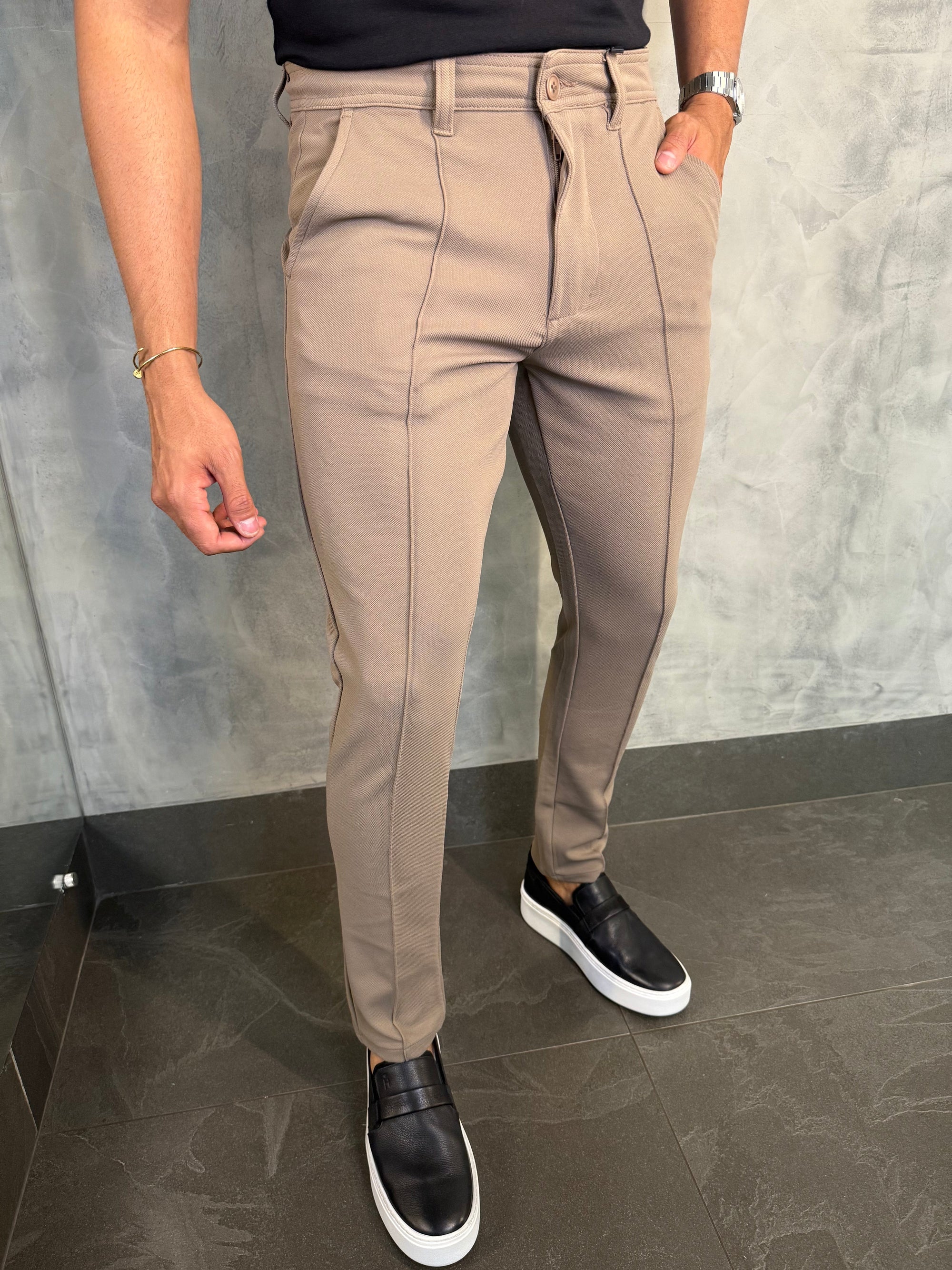 CALÇA MALHA C/ FRISO