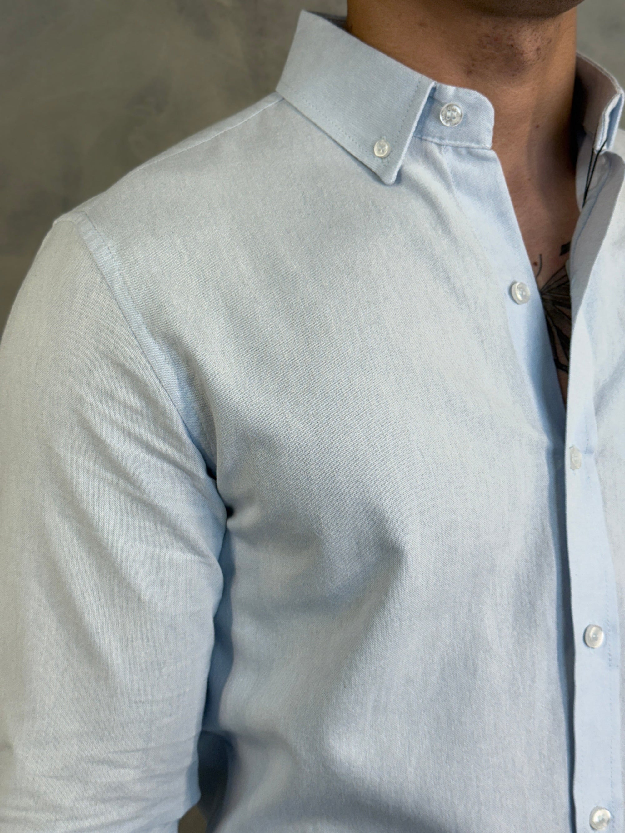 CAMISA M/L OXFORD PONTO H