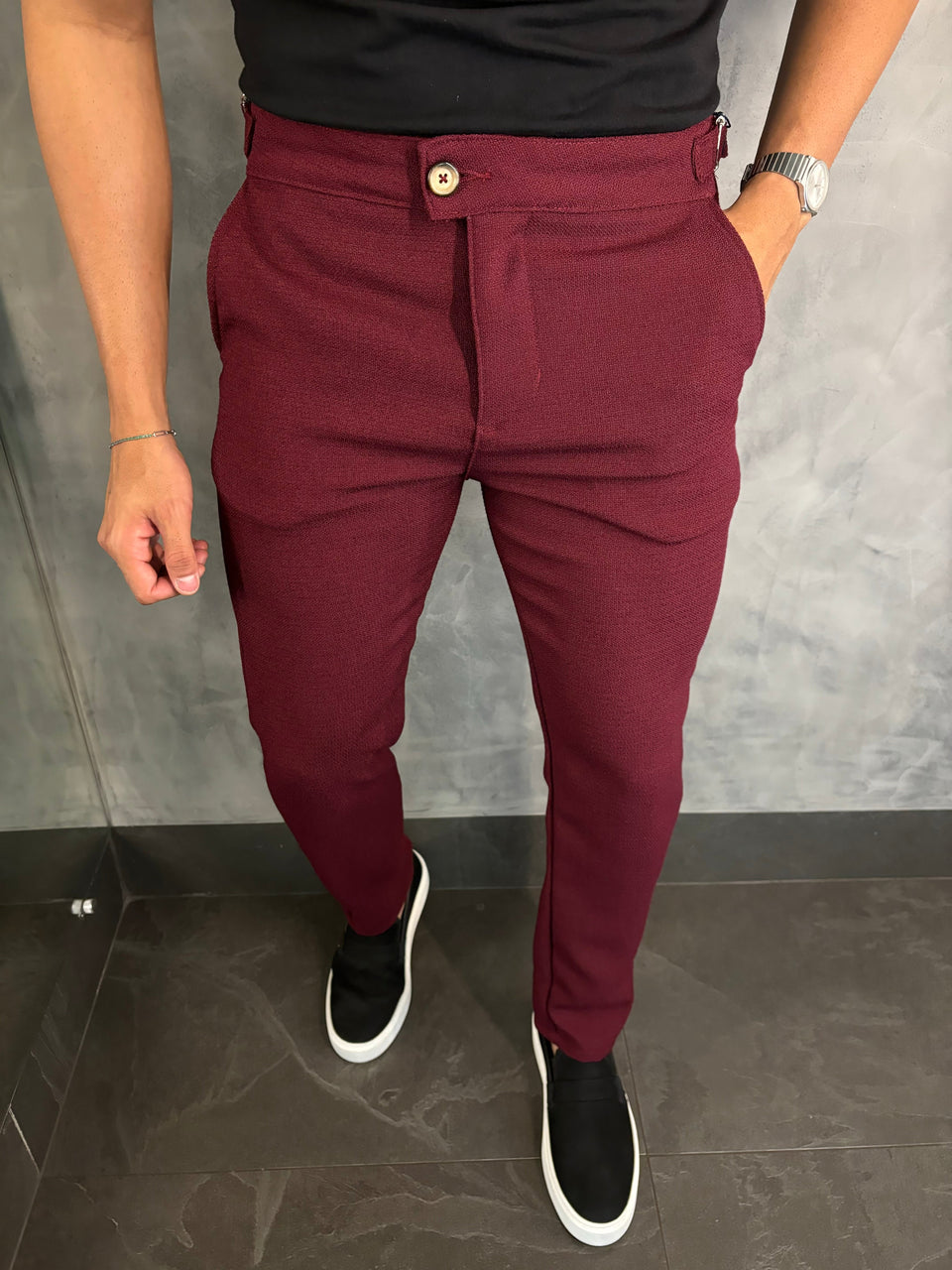 Calça Alf. Com Regulador Linhão Marsala