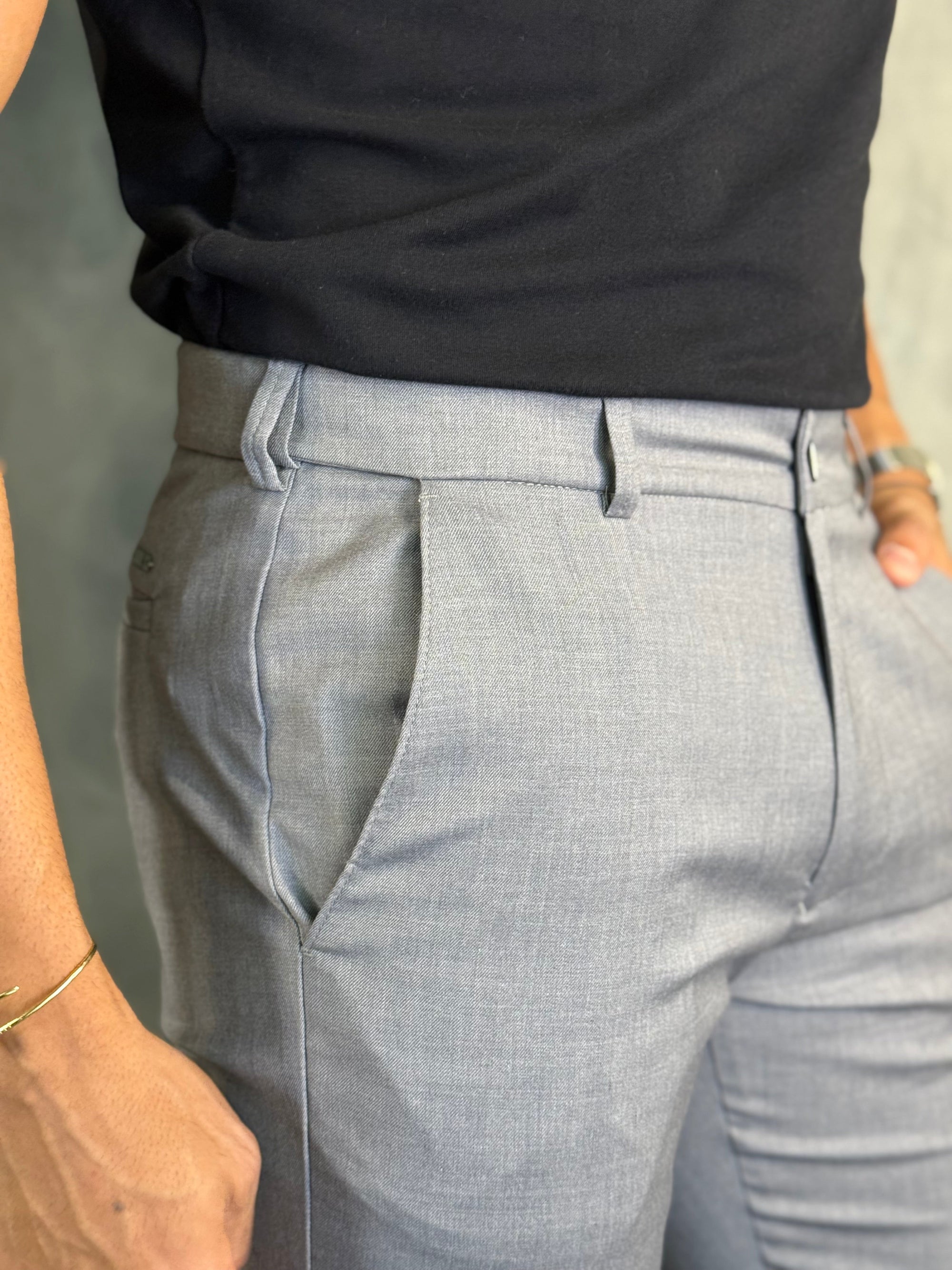 CALÇA ALF. SLIM C/ ELÁSTICO CÓS