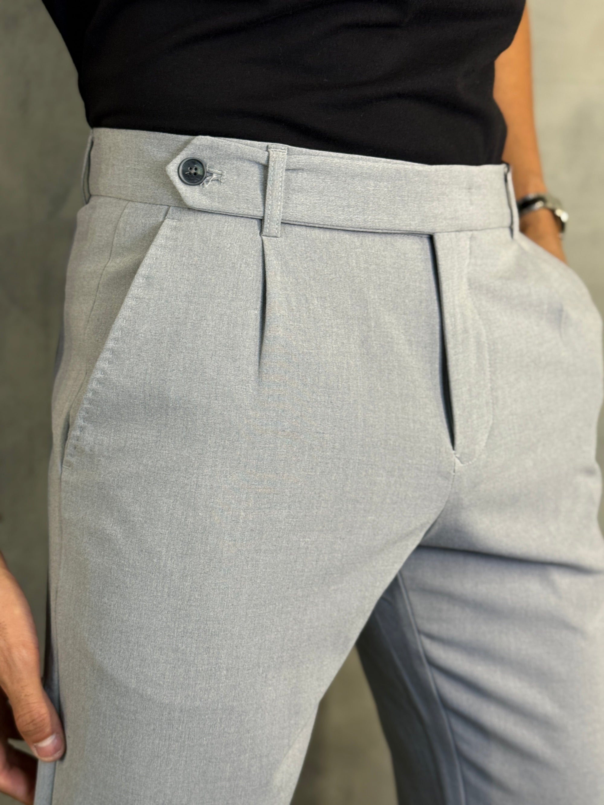 CALÇA ALF. LOOSE BOTÃO PASSANTE