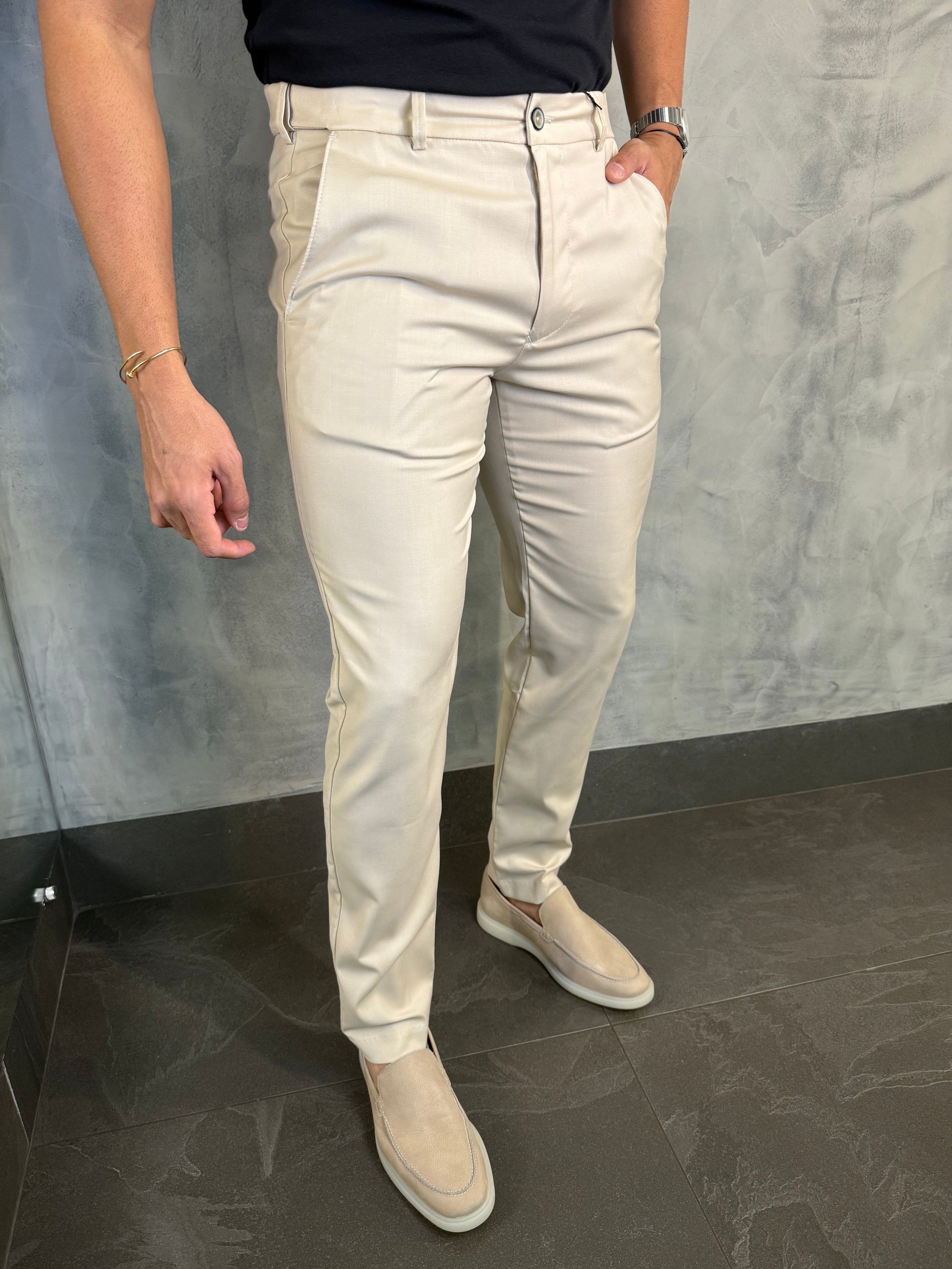 CALÇA ALF. SLIM C/ ELÁSTICO CÓS