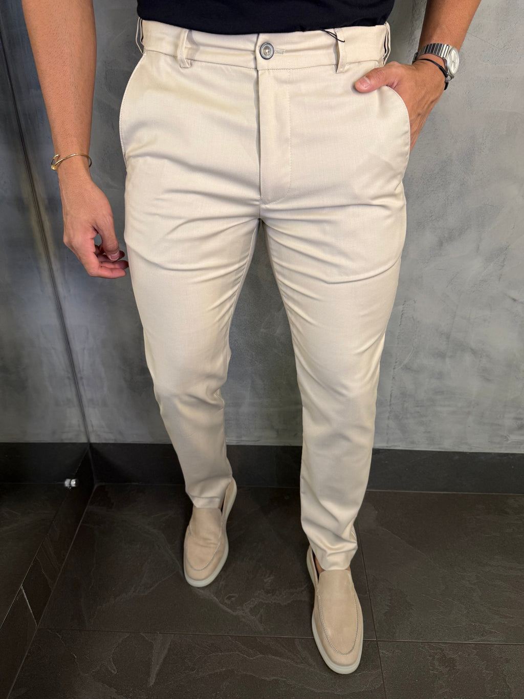 CALÇA ALF. SLIM C/ ELÁSTICO CÓS
