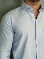 CAMISA M/L MARESIA PONTO H AZUL BB