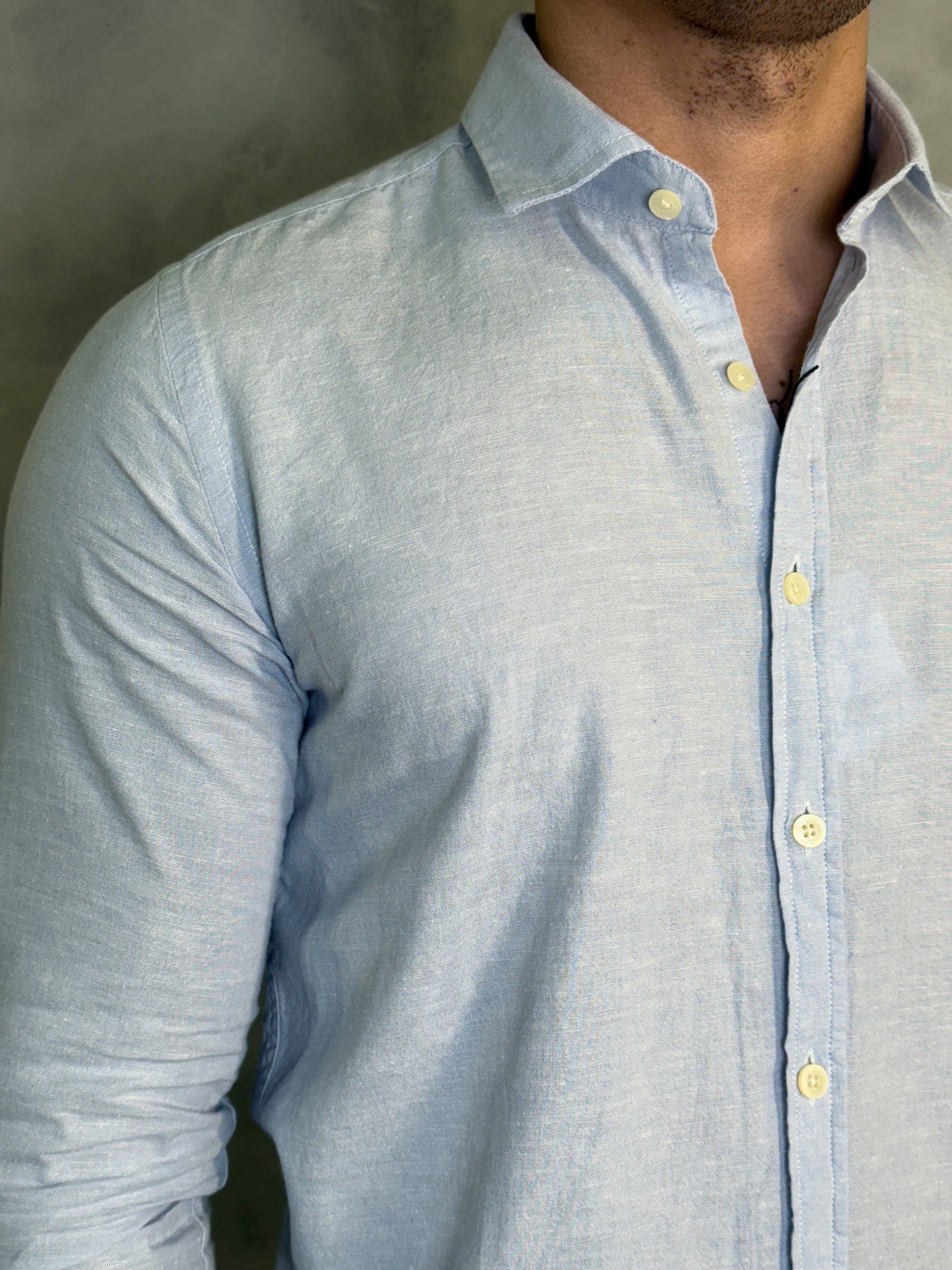 CAMISA M/L MARESIA PONTO H AZUL BB