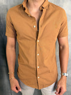 CAMISA M/C NOVA PARATY RESERVA OCRE