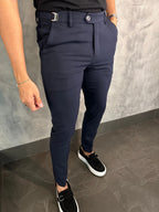 CALÇA ALF ATENAS AJUSTE FIVELA MARINHO