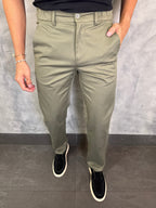 CALÇA SARJA CASUAL STRETCHC CINTURA ELÁSTICA
