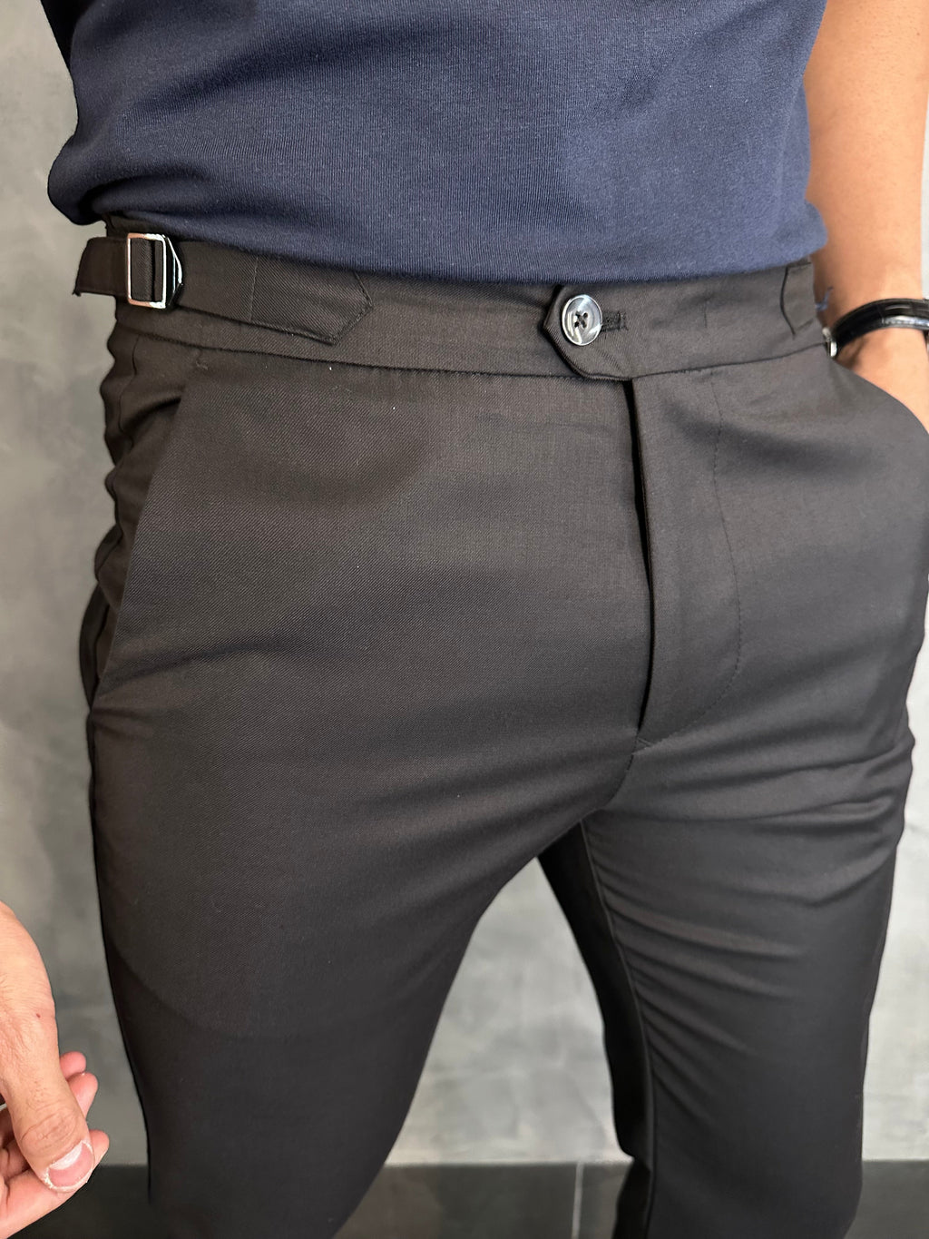Calça Alf. Skinny Ajuste Fivela