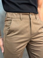 CALÇA SARJA CASUAL STRETCHC CINTURA ELÁSTICA