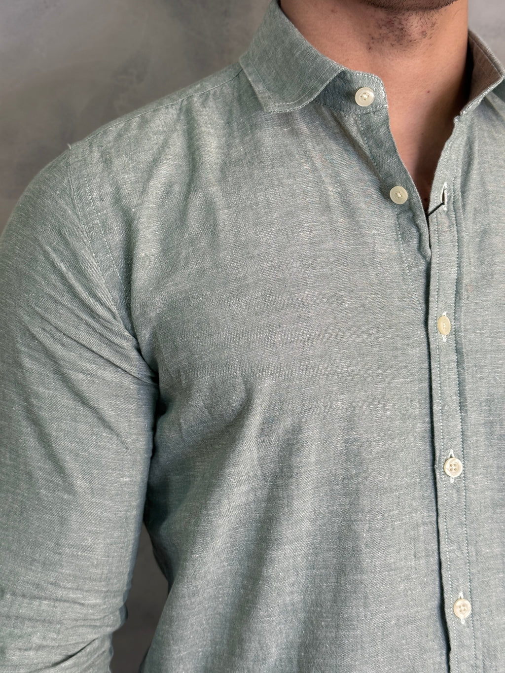 CAMISA M/L MARESIA VERDE MENTA