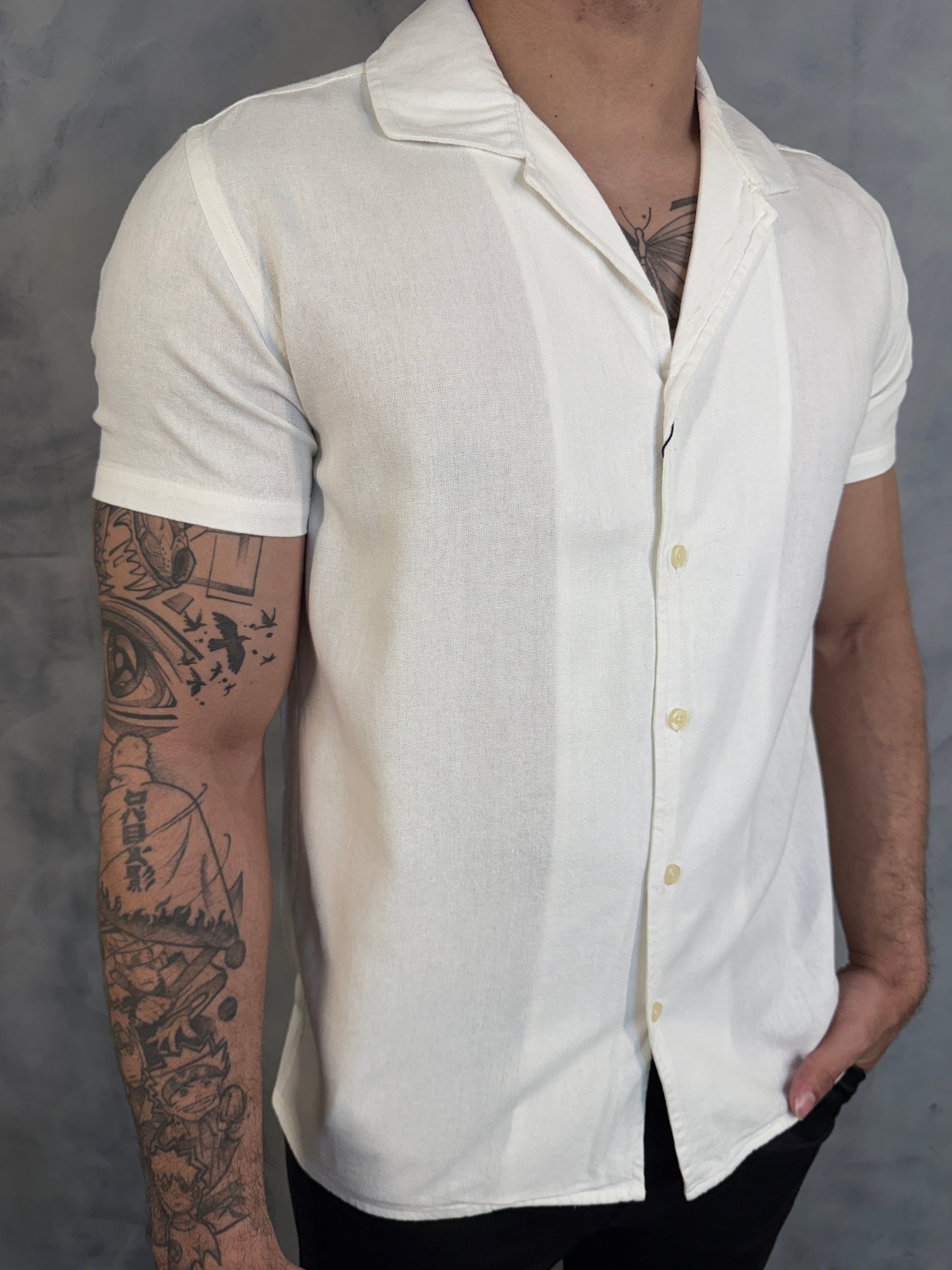 CAMISA M/C MARACÁ PONTO H BRANCO