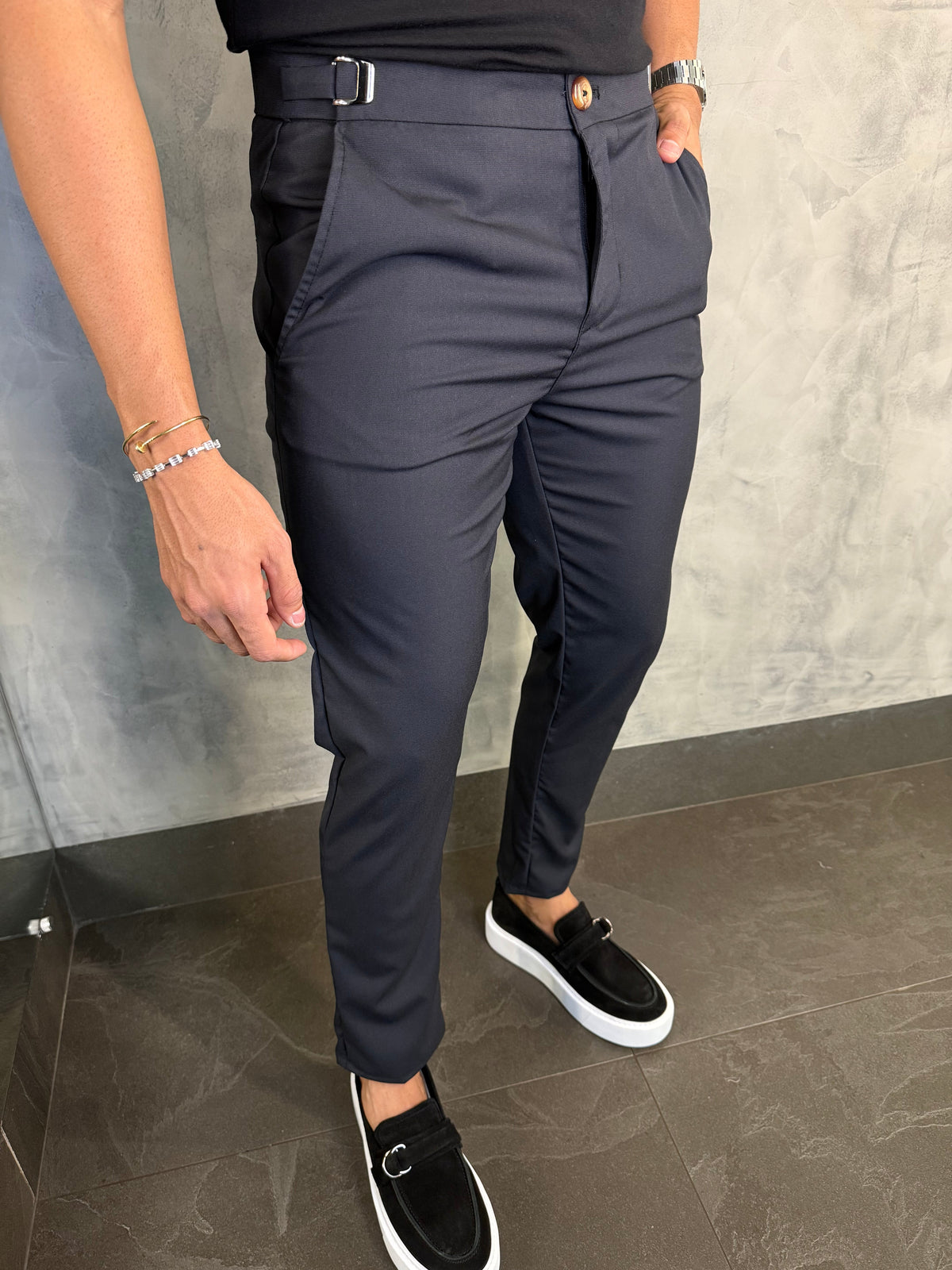 CALÇA ALF. DUBAI PONTO H PRETO