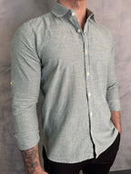 CAMISA M/L MARESIA VERDE MENTA