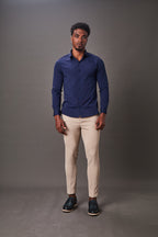 Calça Alfaiataria Malha Masculina Super Stretch